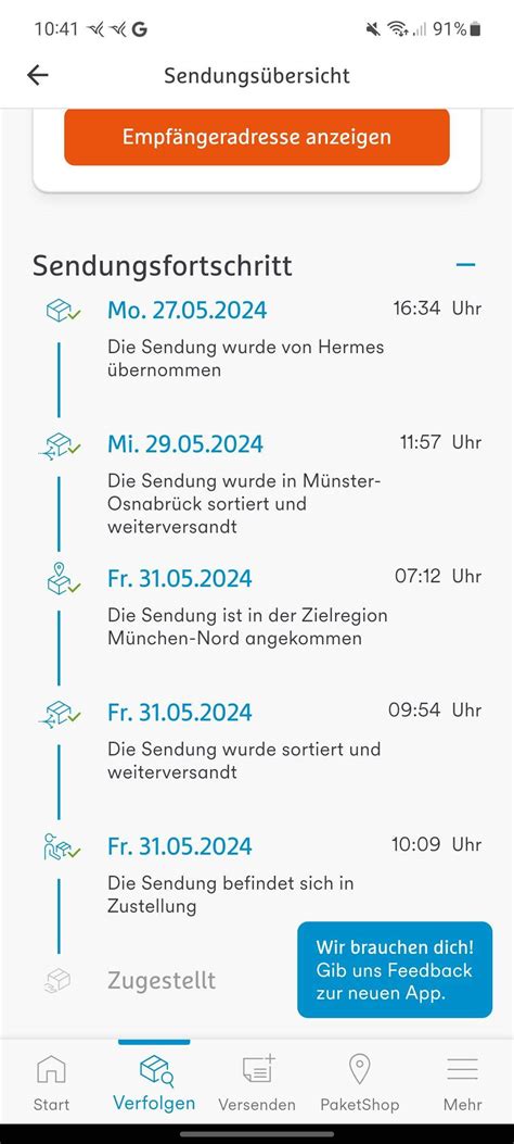 hermes paket zustellung uhrzeit|Hermes sendung zustellung ab wann.